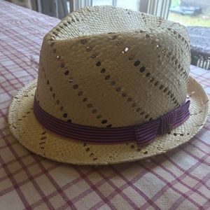 NWOT Penguin straw fedora hat